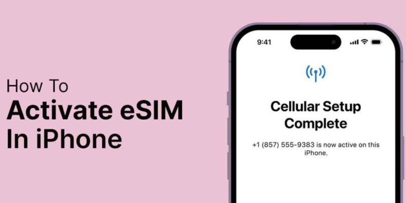 use eSIM on a locked iPhone